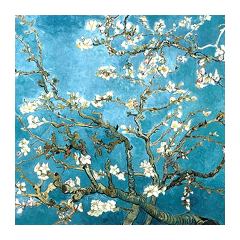 Van Gogh Flower 50x50cm DIY Diamond Embroidery Needlework Square 3D Diamond Painting Fashion Home Decor Cross Stitch Painting