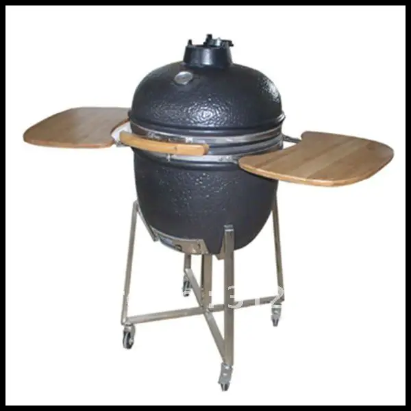 China wholesale 18'' ceramic kamado bbq for ourdoor bbq with smoker