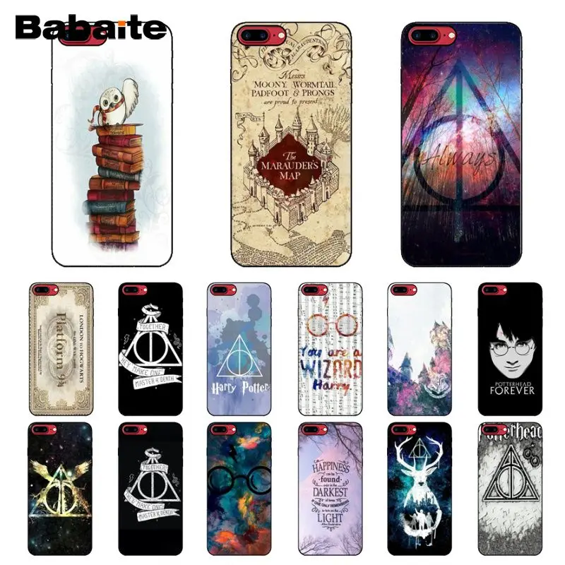 

Babaite Harry Potter Hogwarts Soft Silicone TPU Phone Cover for Apple iPhone 8 7 6 6S Plus X XS MAX 5 5S SE XR Cover