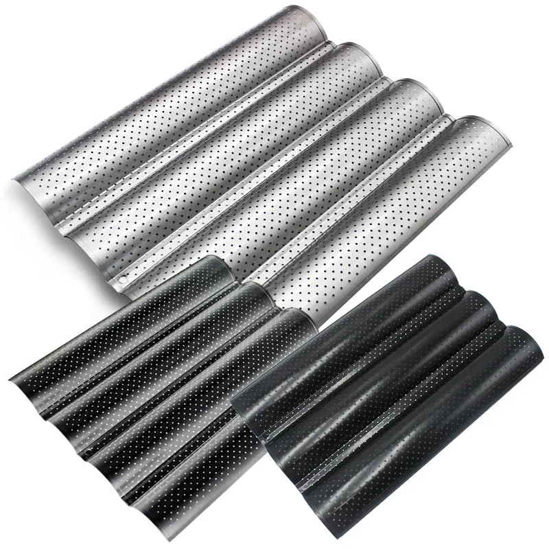 

Dropshipping 1pc Wave French Bread Baking Tray Non-Stick Baguette Mould Cake Toast Mold Tools MDP66