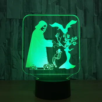 

Magician 7 Color Lamp 3d Visual Led Night Lights For Kids Touch Usb Table Lampara Lampe Baby Sleeping Nightlight Led With Sensor