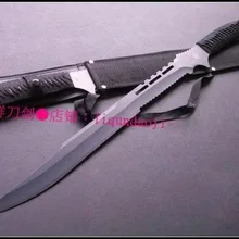 S0285 аниме ниндзя GAIDEN Нож Меч черный пистолет металлические лезвия W/нейлоновая оболочка 33"