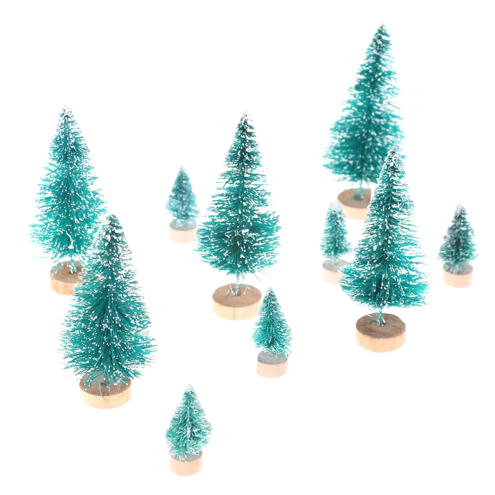 Мини Рождественская елка маленькая сосна DIY рождественские декоративные деревья, размещенные на рабочем столе, домашний декор, подарки для детей, разные стили