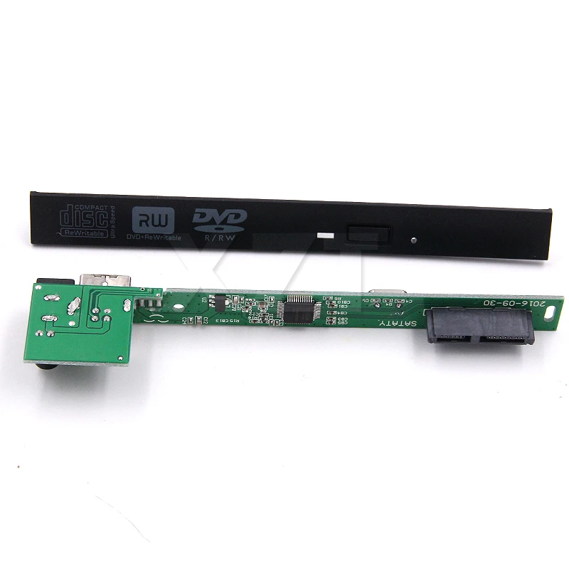 USB 2.0 SATA external drive DVD CD DVD-Rom IDE Case drive box 12.7MM Slim for Laptop Notebook External Portable 1pcs
