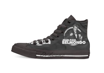 

jean paul belmondo Novelty Design Casual Canvas Shoes Custom shoes Drop Shipping