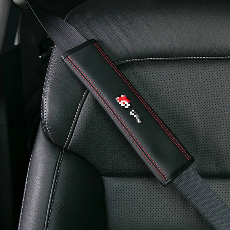 ShinMan 2x Кожаный Автомобильный Брелок с подкладка под ремень безопасности, накидка на плечи для Audi A3 8 P A4 B7 B8 A6 C6 A8 TT Q7 Q3 Q5 S6 S3 - Название цвета: S-line
