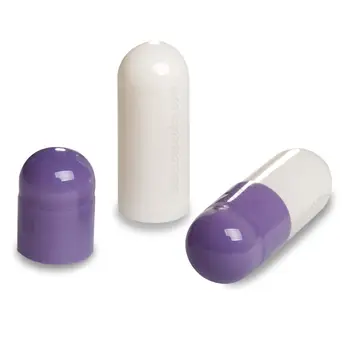 

10,000 pcs/Carton Gel Capsules Size 00 Purple White Empty gelatin capsules for capsule filler machine