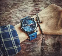 2017 Grand Visage Hommes Montres En Cuir Bande Xfcs Quartz Montre Mens Qualité Horloge Militaire Armée Montre-Bracelet Relojes Hombre Reloges