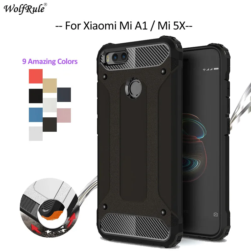 

For Fitted Cases Xiaomi Mi A1 Case Xiaomi Mi 5X TPU & PC Armor Bumper Housings Phone Case For Xiaomi Mi A1 Cover MiA1 Mi5X 5.5''