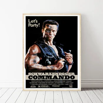 

Commando movie Art Silk Fabric Poster Prints Home Wall Decor Painting