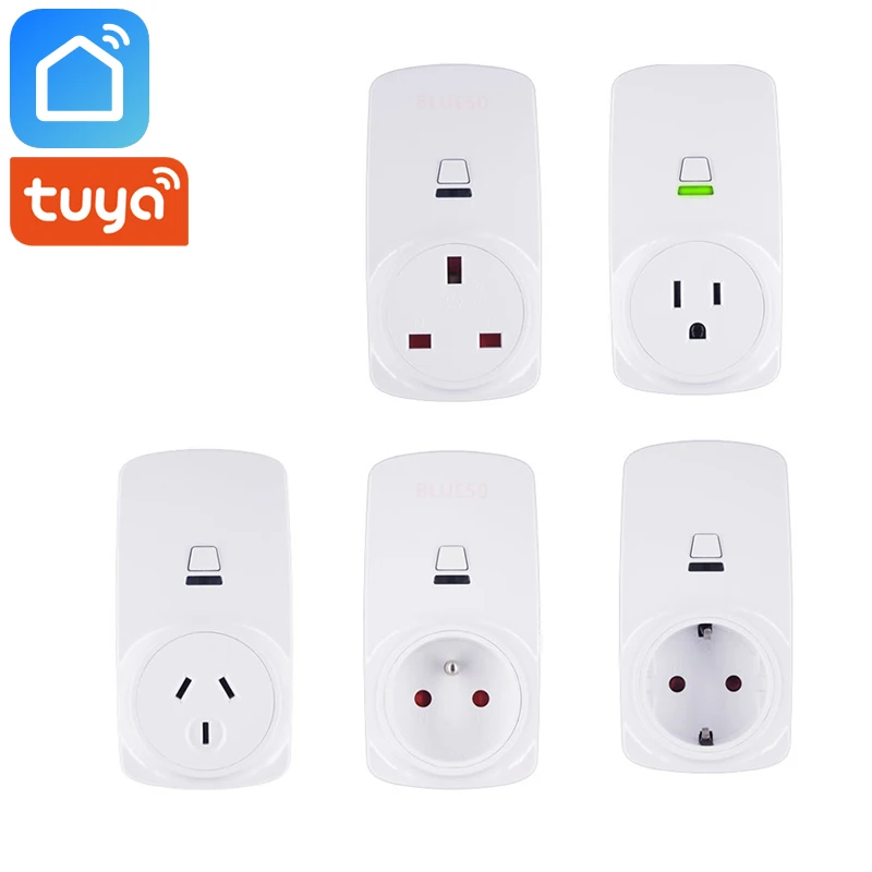 

Tuya Smart Life App Smart Socket Wifi Smart Plug EU FR UK US AU Outlet 10A 16A Compatible With Alexa Google Home Assistant IFTTT