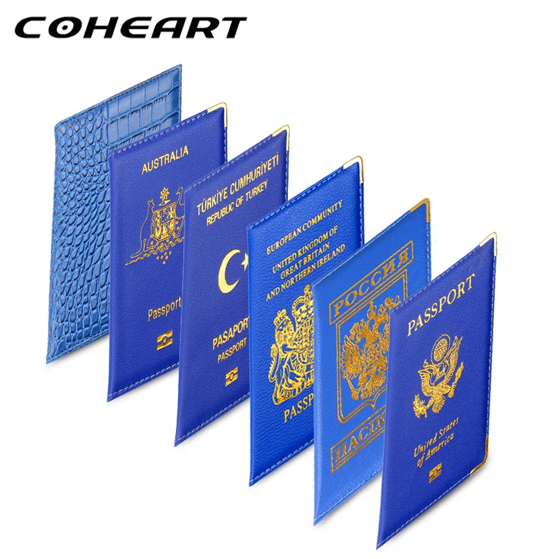 Обложка для паспорта COHEART из искусственной кожи тонкая сумка мужчин и женщин