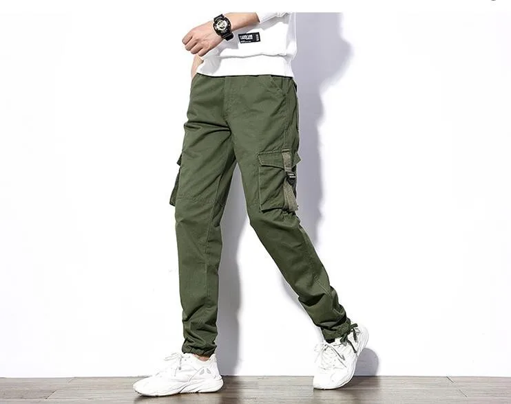 Осень зима более карман для мужчин комбинезоны брюки досуг Военная Униформа Тактический мотобрюки мужской штаны для уличного бега спортивные штаны