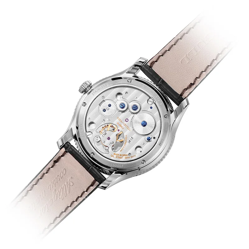 Механические часы Seagull Tourbillon, запас мощности, индикатор дня и ночи, ручные мужские часы 818,937 с сертификационной бумагой