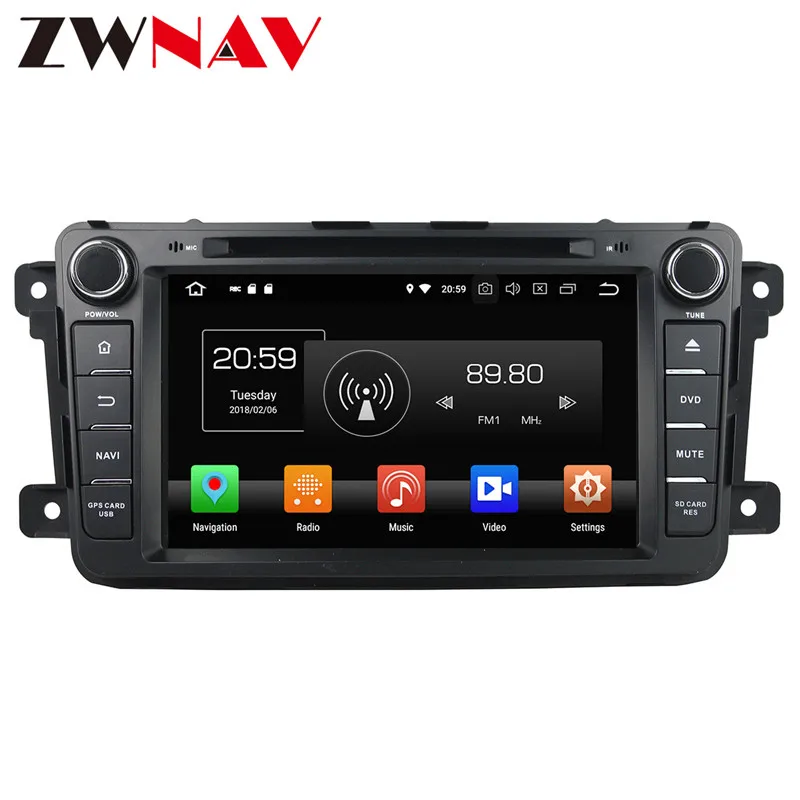Excellent 2 Din Android 8.0 Car multimedia Player Autoradio GPS Navigation head unit for MAzda CX-9 2012 2013 car dvd player BT wifi Radio 12