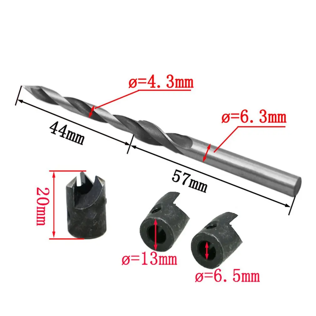 

High Hardness Twist HSS Woodworking Countersink Drill Bit Step Guide Carpentry Reamer Chamfer End Milling Tool Quality