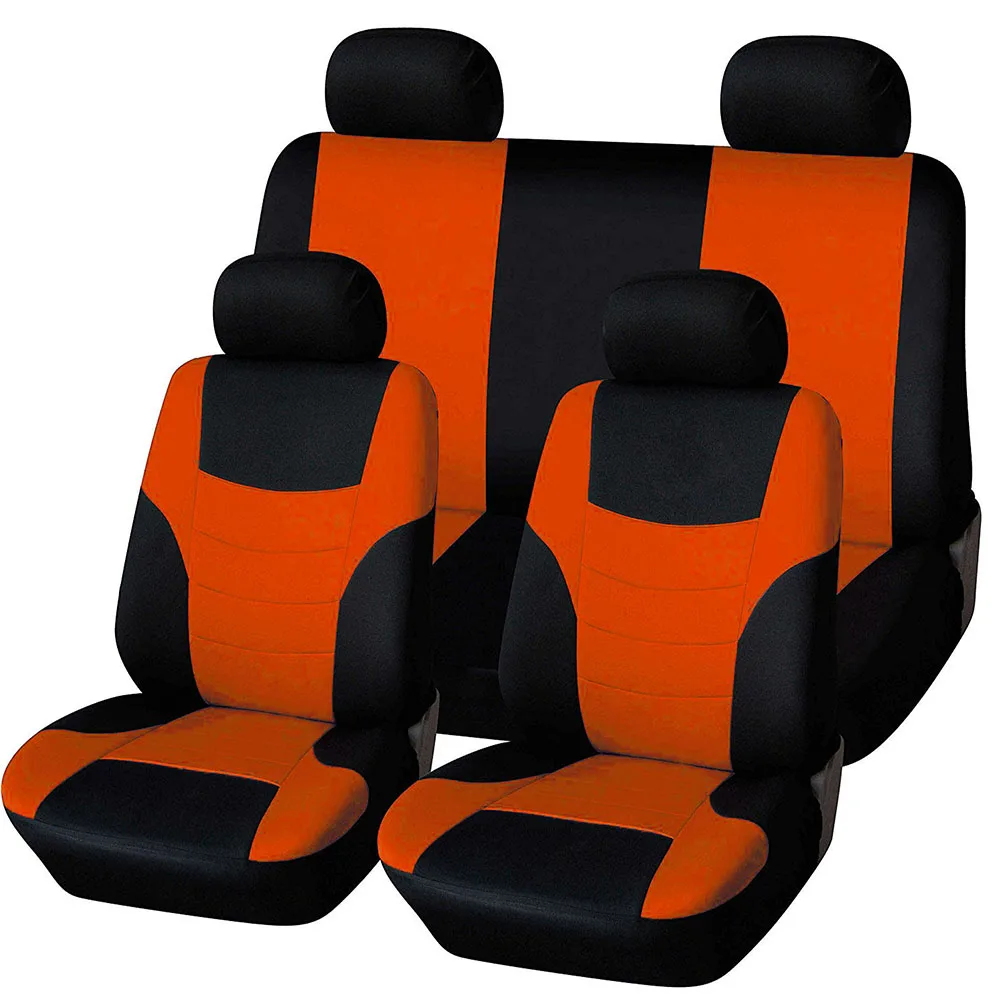 Universal Breathable Auto Car Seat Covers Gray 11 Pieces For SUV VAN Truck