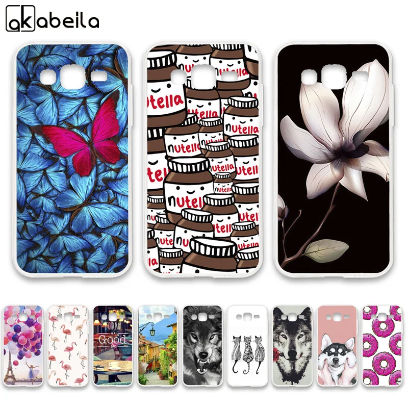 

Cases For Samsung Galaxy J2 Prime Case On The For Samsung Grand Prime 2016 Plus SM-G532F Covers Flamingo Nutella Fundas Coque