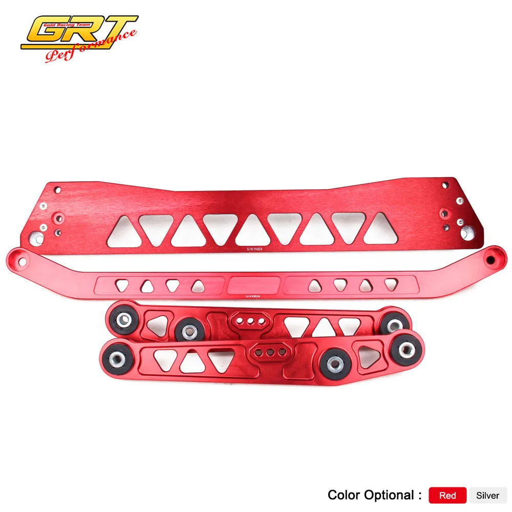 Red Rear Subframe Brace Lower Control Arm Kit For Acura Integra 1994-2001 DC2