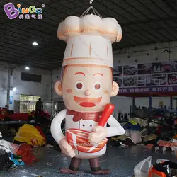 Бесплатная доставка горячие продажи 1,7x1,7x3,5 mH надувной шеф-повар мультфильм воздушный шар гигантский шеф-повар-модель игрушки