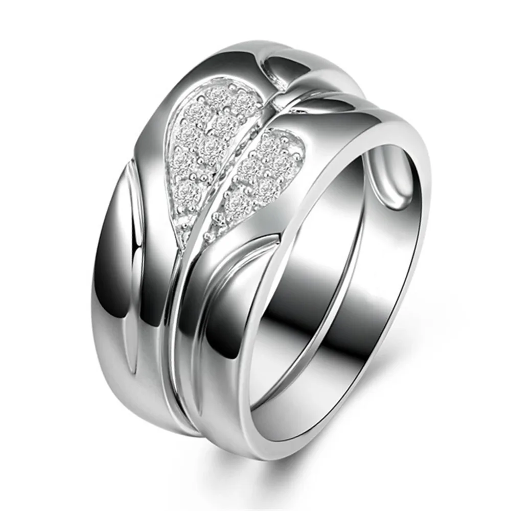 Heart band rings for women men lyrics juniors