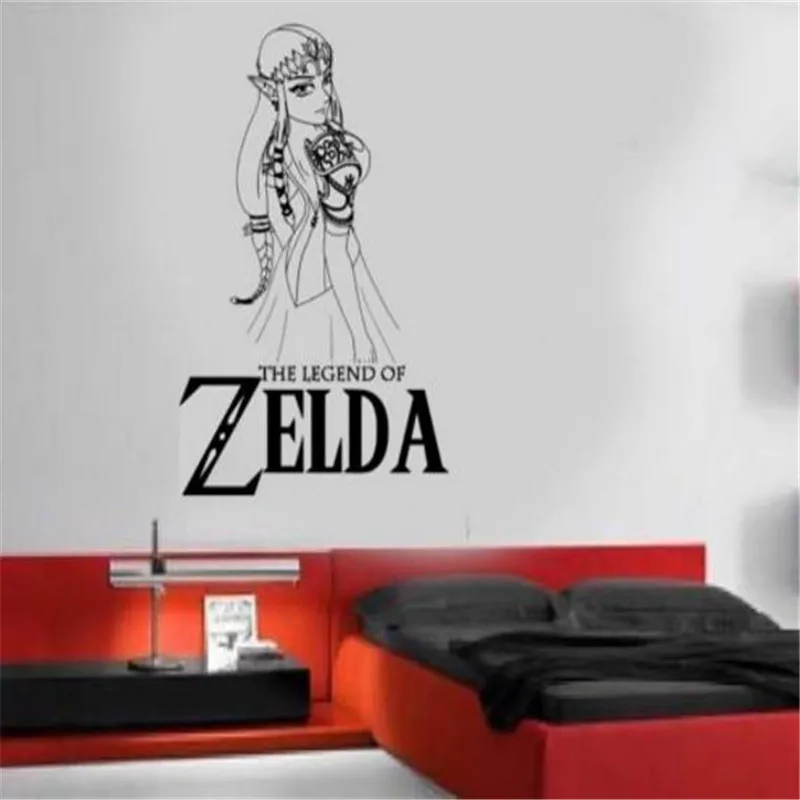 Legend of Zelda Princess Zelda Gaming DIY Wall Art Sticker Decalin