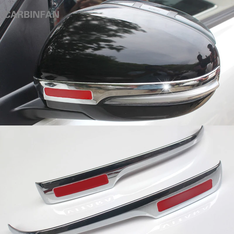 

Car side ABS chrome Rearview Mirror Cover stickers trim frame lamp hood 2pcs/set Car styling For Suzuki Vitara 2016 2017 C431
