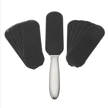 Нержавеющая сталь Двусторонняя педикюр электрической шлифовальной пилки для ног+ 10 шт Сухой шлифовальный Бумага рашпиль мозолей терка для ступней уход за стопами, педикюр инструменты