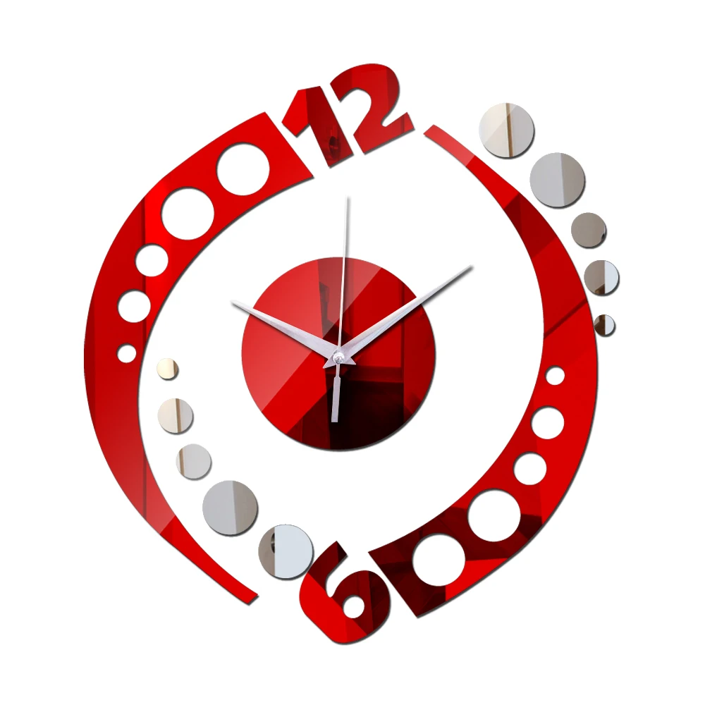 Новое поступление гостиная кварцевые иглы акриловые часы зеркальные настенные часы «сделай сам» наклейки часы Специальное предложение Настоящее