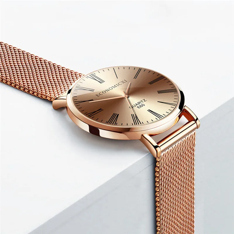Модные Повседневные часы Женские Классические кварцевые наручные часы из нержавеющей стали часы-браслет Femme 2019 Reloj Mujer WD