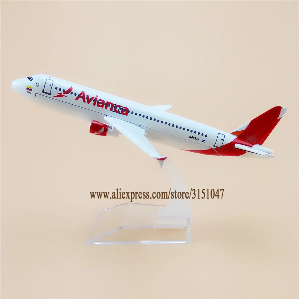 

Alloy Metal White Air Avianca A320 Airlines Airplane Model Avianca Airbus 320 Airways Plane Model Stand Aircraft Kids Gifts 16cm