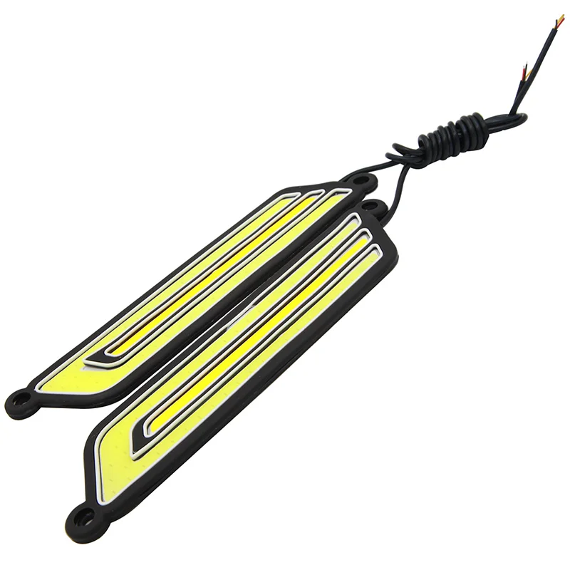 RXZ водонепроницаемый 1 комплект Авто 12V COB led drl огни белый желтый эффект