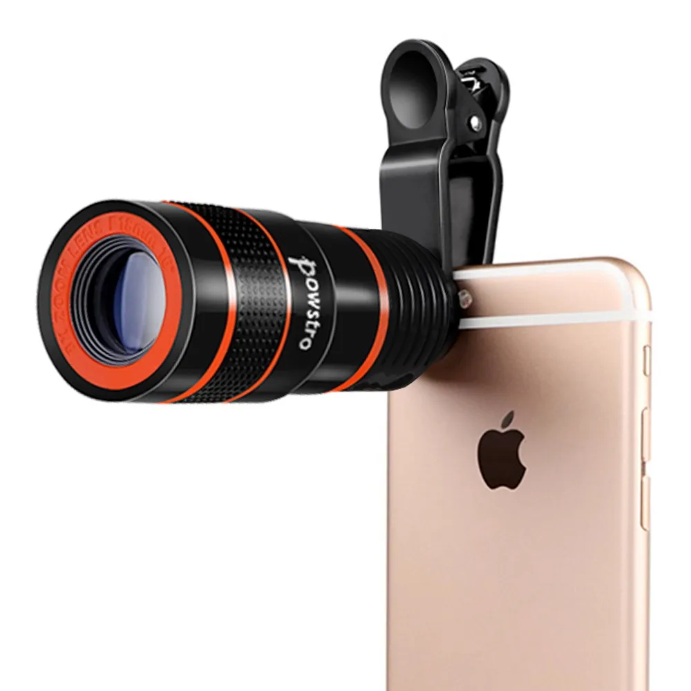 

8x Zoom Optical Phone Telescope Portable Mobile Phone Telephoto Camera Lens and Clip for iPhone Samsung HTC Huawei LG Sony Etc