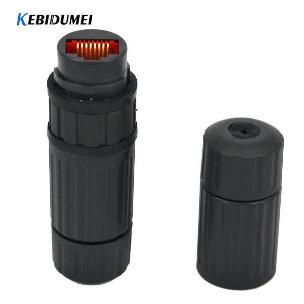 Socket Cable-Plug Waterproof-Connector IP68 RJ45 Female-To-Female-Connector-Adapter Network-Lan