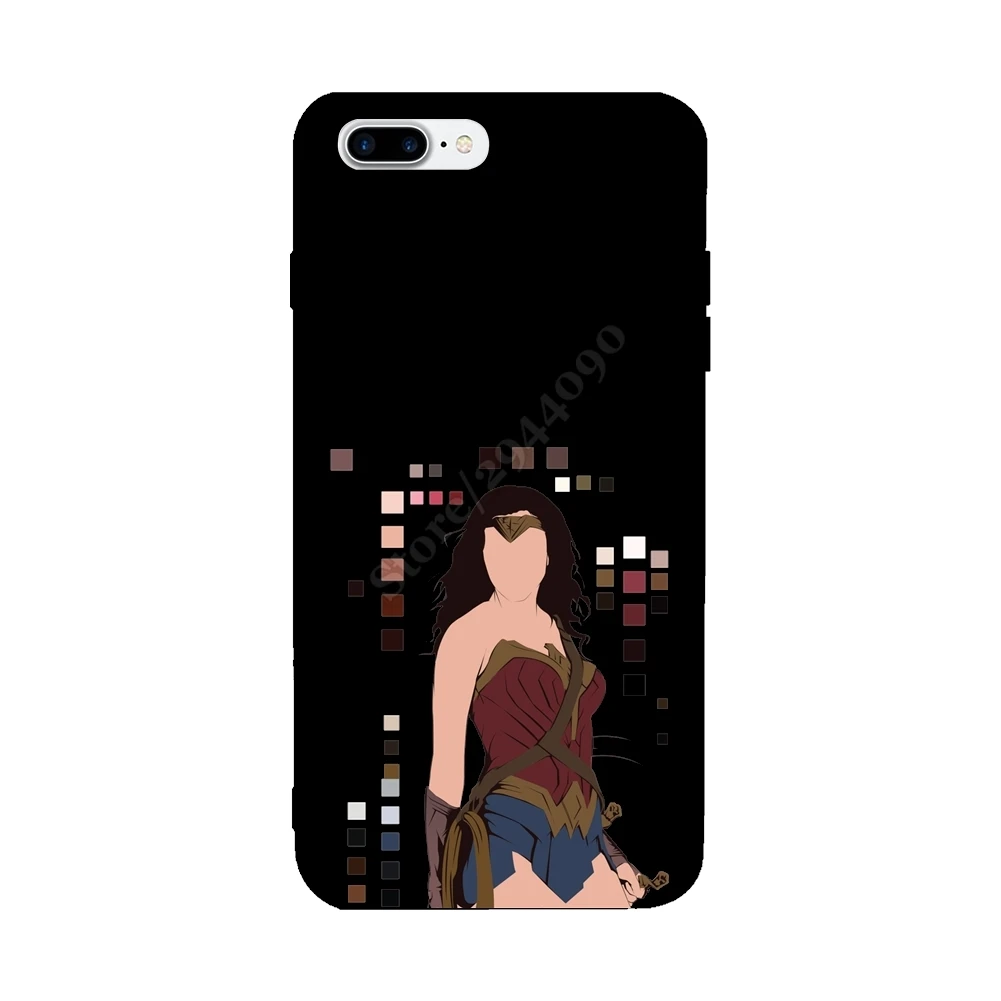 Wonder Woman мультфильм для iPhone 6 S 7 8 Plus ультра-тонкий удивительные пользовательские