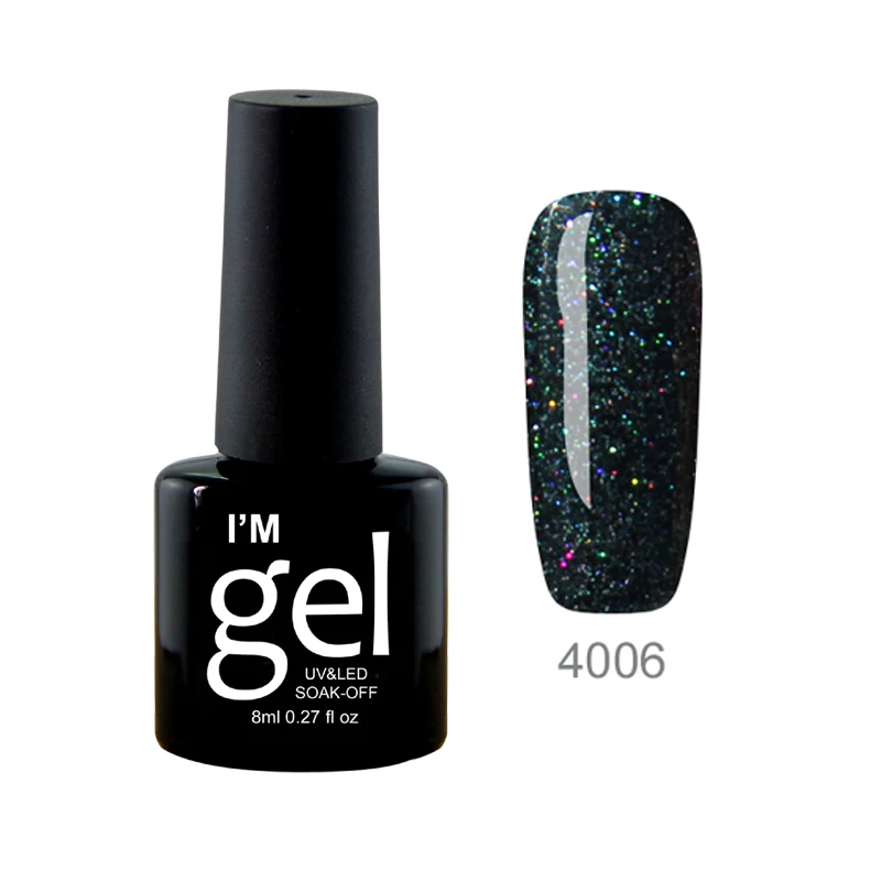 Zation долговечный Гель-лак для ногтей, неоновый цвет, УФ светодиодный Гель-лак для ногтей, Полупостоянный дизайн, Блестящий лак для ногтей - Цвет: 4006