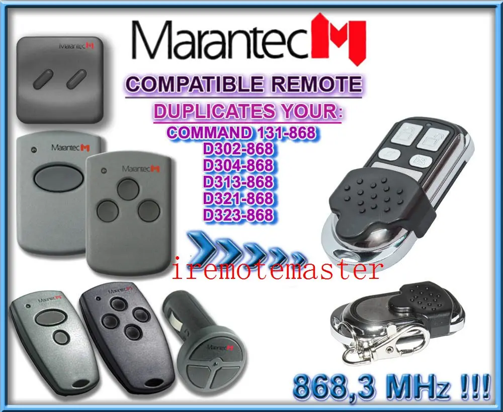 After market MARANTEC Command 131 D302-868,D304-868,D313-868,D323-868,D321-868 DHL free shipping after market marantec remote control 868mhz dhl free shipping