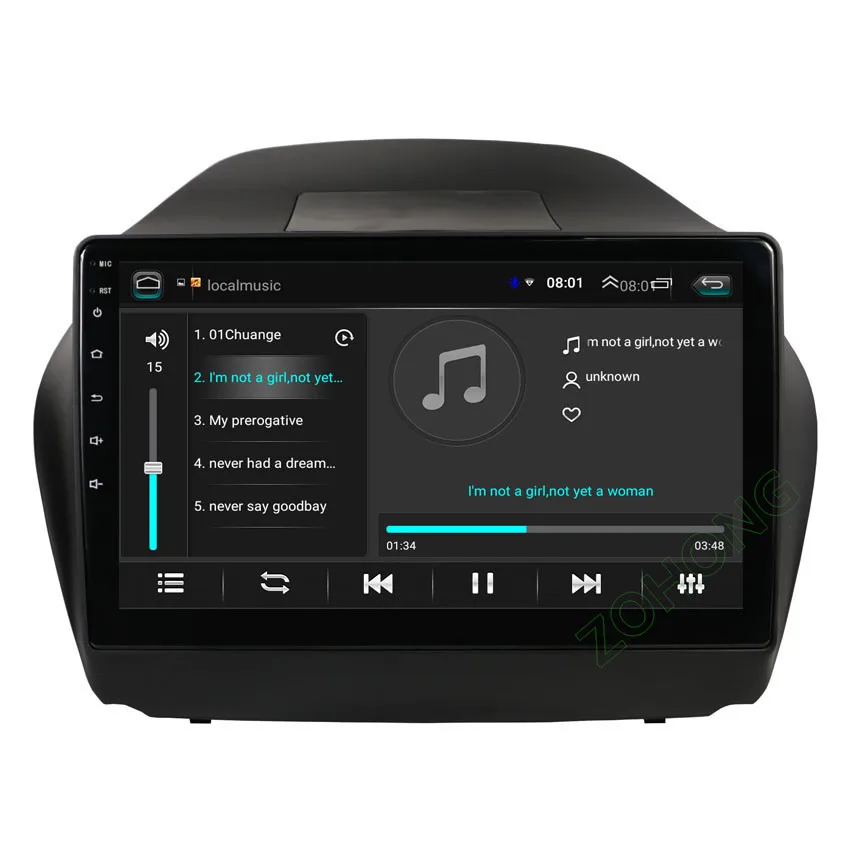 Excellent 10.2 inch 2.5D Android Car DVD Multimedia Player For Hyundai Tucson/IX35 autoradio CAR GPS navigation Stereo Radio recorder WIFI 3
