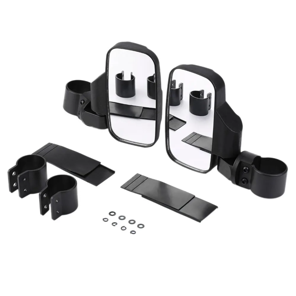 

2pcs Clear Side View Mirrors Set High Impact Rear View Mirror Universal For UTV ATV Off road Large Wide View Race