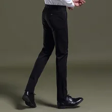 Jbersee Для мужчин Брюки модные Брюки Формальные Брюки для девочек Slim Fit Брюки Бизнес Повседневное плюс Размеры Свадебные Для мужчин S Мотобрюки