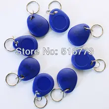XJQ 100 шт./лот RFID 125 кГц, высококачественный RFID брелок карты для контроля доступа и посещаемости времени Keytags GB-KF002