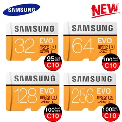 SAMSUNG EVO карты MicroSD 32 ГБ, 64 ГБ и 128 ГБ Class10 карты памяти microSDXC UHS-I TF флэш-карты 4 K HD с адаптером