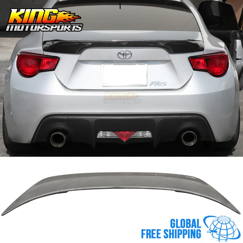 For 13 17 Scion FRS Subaru BRZ GT86 TR D Rear Trunk Spoiler Carbon