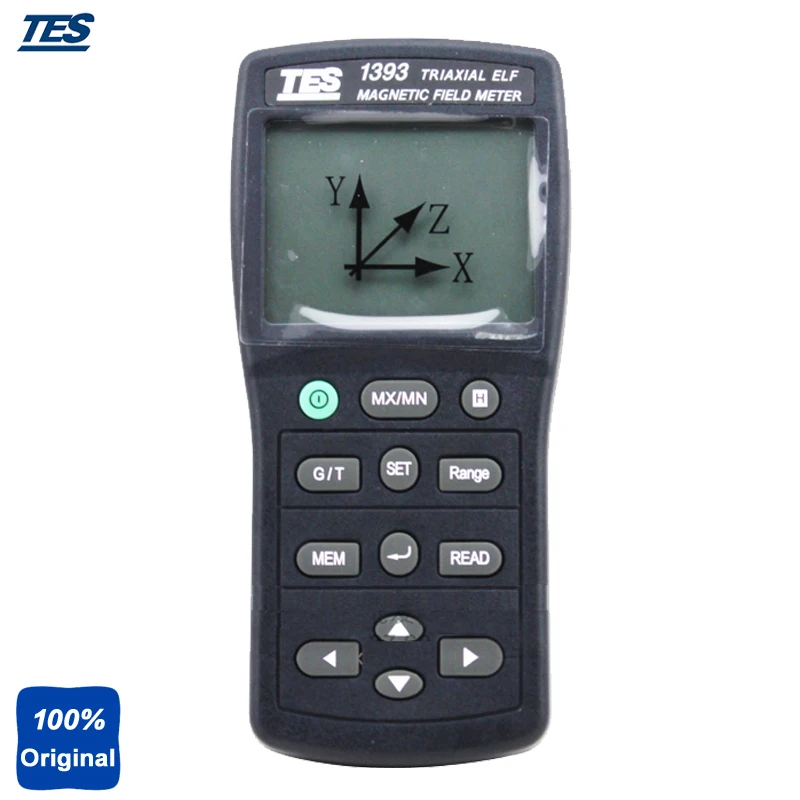 

Handheld Digital Gauss Meter Electromagnetic Field Meter EMF Tester TES1393