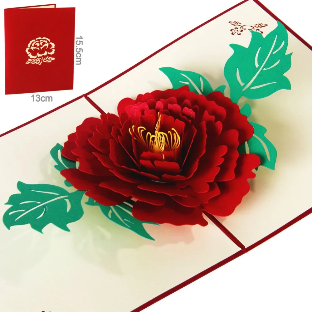 3D всплывающие открытки тюльпаны цветы поздравительная открытка на день матери день рождения День Святого Валентина подарок Творческие подарки