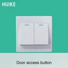 10 шт. пластиковая кнопка выхода двери белого цвета система контроля доступа Аксессуары переключатель открывания двери 2 в 1