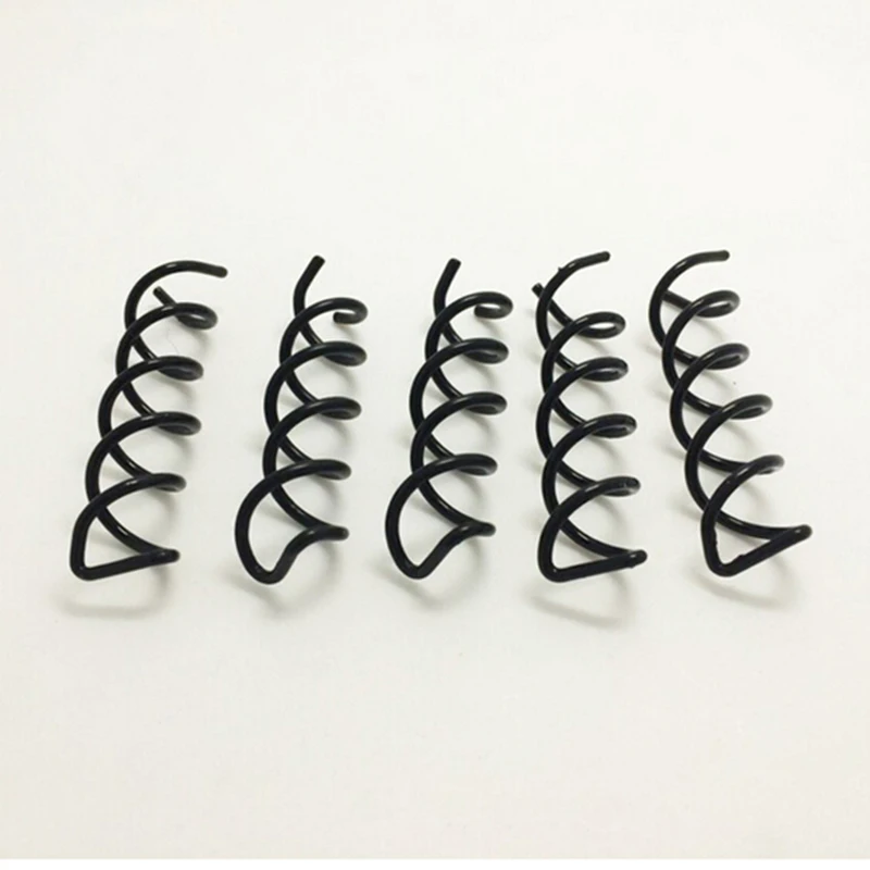Black Spiral Spin Screw Pin Hair Clips Hairpin Twist Barrette Bridal Hair Accessories Plate Made Tools Black Color