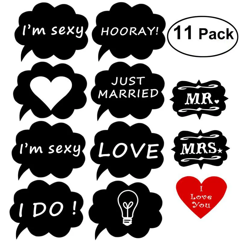 Download Gratis Gambar Tinksky A Set Of 11pcs Diy Funny Speech Bubble Chalkboard Wedding Terkeren oleh Cikimm.com