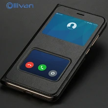 

Business Case Window Smart View Leather Flip Cover For Xiaomi Redmi Note 5 Plus Stand Case on Redmi 6A S2 6 pro 5A Leather Bags