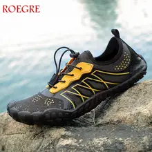 Летняя Новинка; мужская пляжная повседневная обувь для плавания; быстросохнущие кроссовки унисекс на шнуровке; многофункциональная Мужская водонепроницаемая обувь